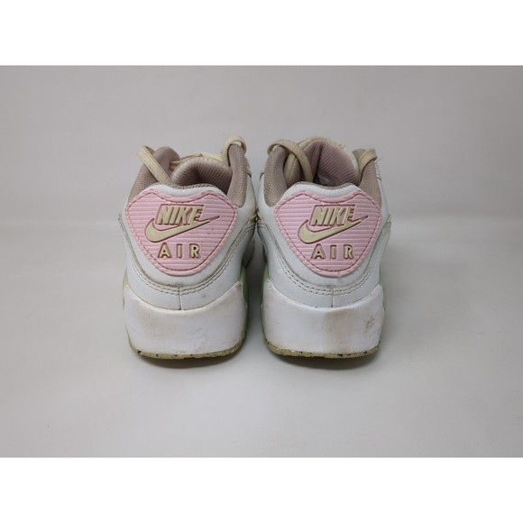 Big Kid's Nike Air Max 90 LTR SE Summit White‎ Pink DQ0276-100 Girls Size 5.5Y - Picture 6 of 10